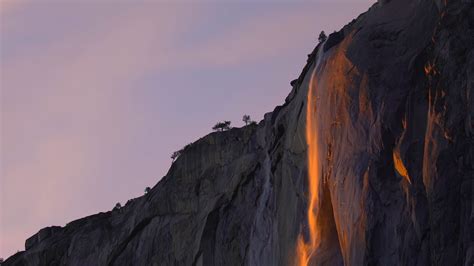 Firefall At Horsetail Fall Yosemite National Park California Peapix