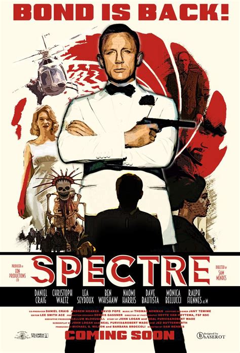Spectre Poster Art By Haserot James Bond Movie Posters James Bond Movies Cinema Posters Film