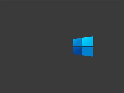 1600x1200 Windows 10 Dark Logo Minimal 1600x1200 Resolution Wallpaper