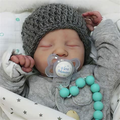 New Series Real Newborn Reborn Baby Boy Realistic Eyes Closed Reborn Baby Doll Named Jensen