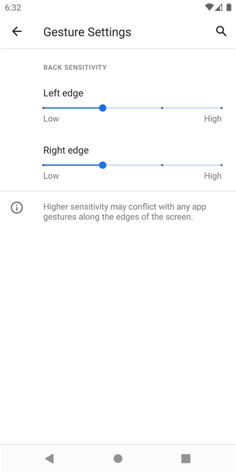 Mishaal Rahman On Twitter There Are New Gesture Sensitivity Options