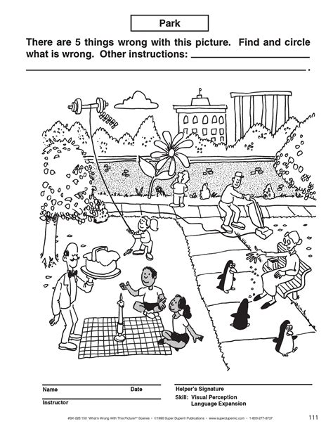 Whats Wrong With This Picture Worksheet Brain Teasers For Kids