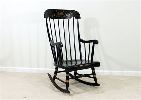 Vintage Nichols And Stone Windsor Style Rocking Chair Ebth
