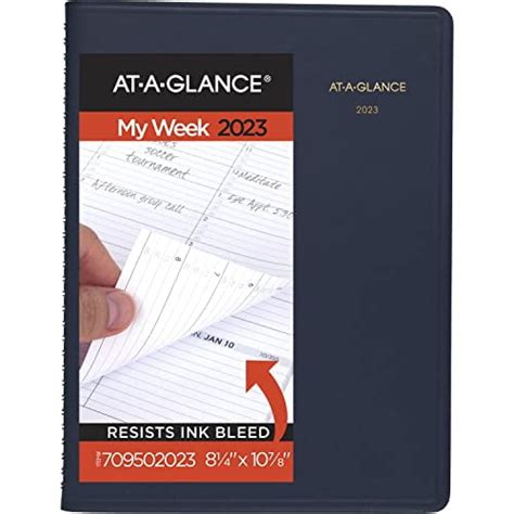 At A Glance 2023 Weekly Planner Quarter Hourly Appointment Book 8 14