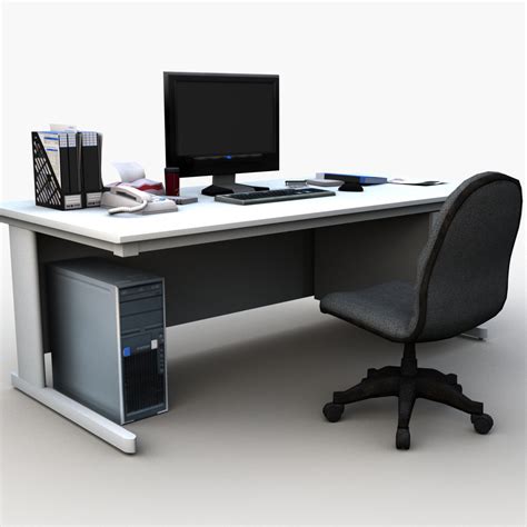 3d Office Desk Model Turbosquid 1509600