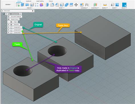 How To Create An Independent Copy Of A Component In Fusion 360 Fusion