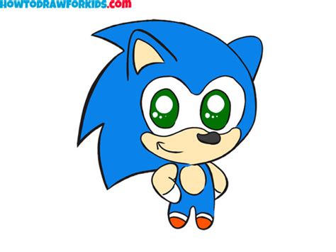 How To Draw Sonic Easy Drawing Tutorial For Kids
