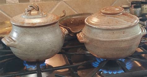 The artistic value of a cooking vessel that doubles. Flameware Clay Bean Pot: The Easy Stovetop Clay Pot - Flameware and Stoneware Clay Pots For ...