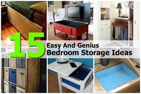 Your home for space saving ideas | short throw projectors, appliances, toys, furniture electronice equipment and exercise equipment for small spaces. 15 Easy And Genius Bedroom Storage Ideas