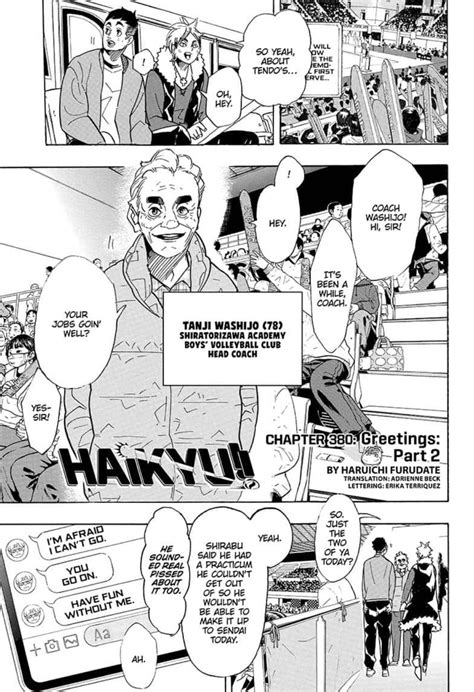 Read Manga Haikyuu Chapter 380 Greeting Part 2