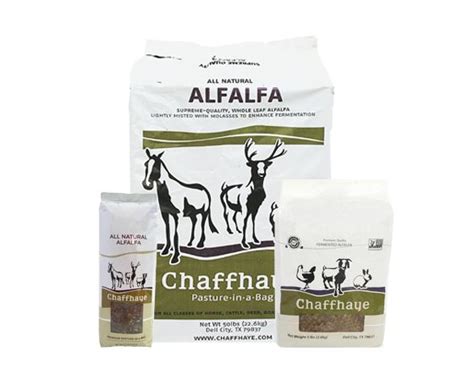Chaffhaye Is A Fresh Chopped Premium Bagged Forage That Captures The