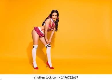 Full Body Profile Photo Naked Lady Foto Stok Shutterstock