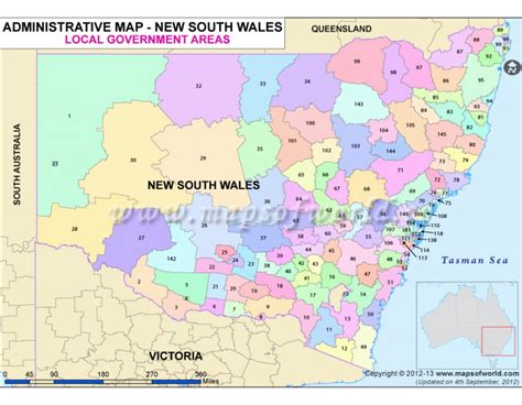 Buy New South Wales Local Government Map