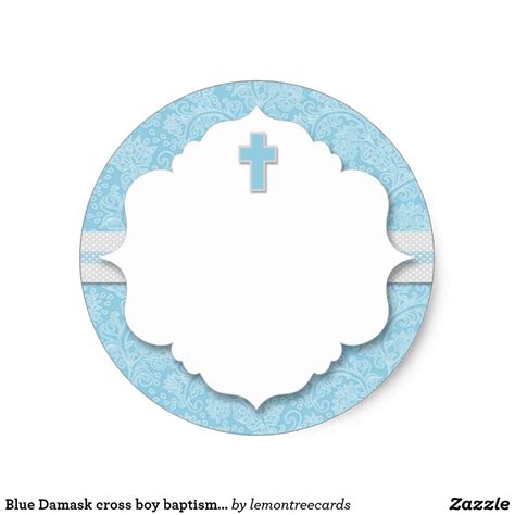 Create Your Own Sticker Christening Favors Boy Baptism
