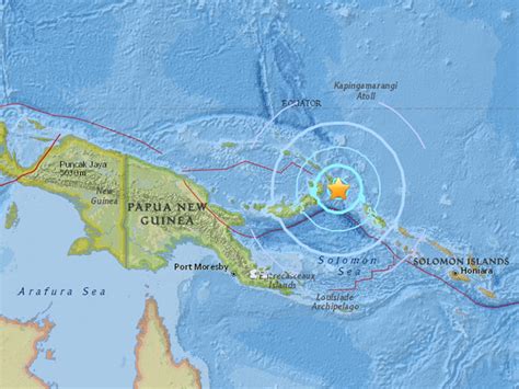 Papua New Guinea Earthquake 62 Magnitude Quake Strikes East Of Rabaul