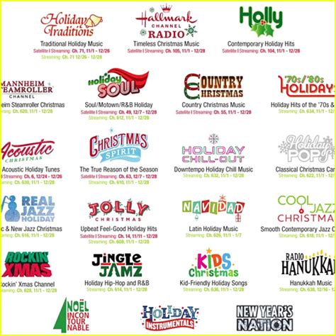 Siriusxm Holiday Channels Printable Free Rora Wallie