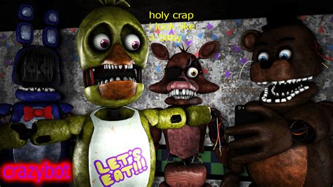 withered chicas reaction of withered baby chica by crazybot1231 on DeviantArt