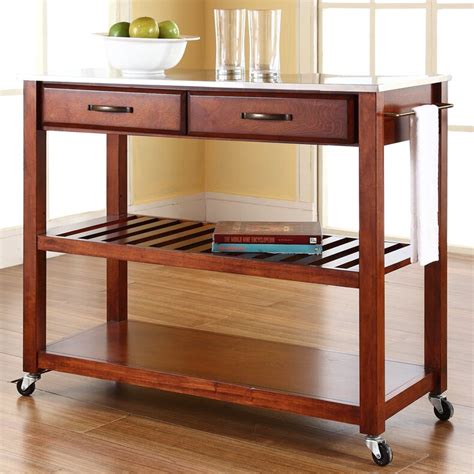 Read customer reviews and common questions and answers for homdox part #: Alcott Hill Bernice Kitchen Cart with Stainless Steel Top & Reviews | Wayfair.ca