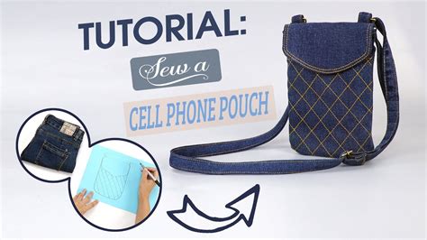 Tutorial Sew A Cell Phone Pouch Cute Pouch Phone Money Bag Old