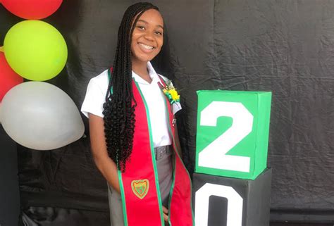 Montego Bay High School For Girls Graduate Karena Gayle Jamaica Information Service