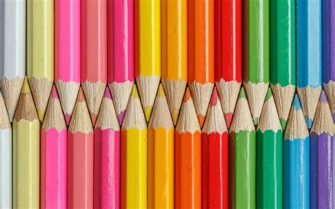 Close Up Photo Of A Colored Pencils Hd Wallpaper Wallpaper Flare