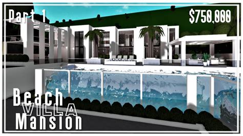 Beach Villa Side Modern Mansion Welcome To Bloxburg Speedbuild Part