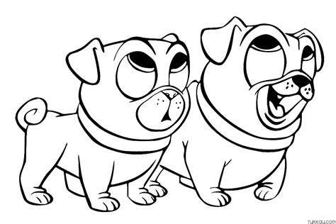 Puppy Colouring Page For Kids Turkau