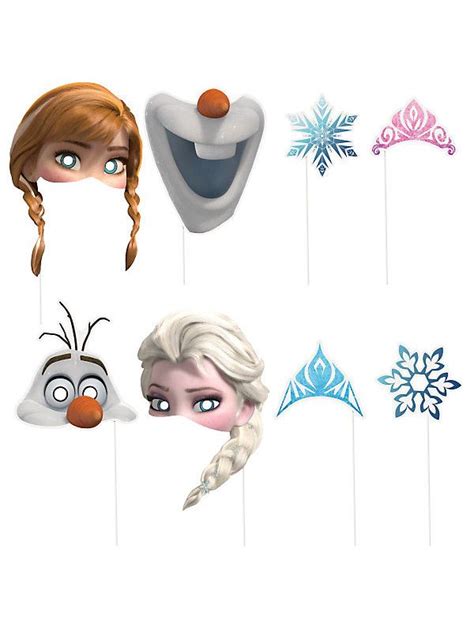 Frozen Photo Booth Props Más Olaf Party Frozen Party Games Frozen