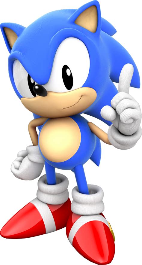 Classic Sonic 3d Classic Sonic Clipart Large Size Png