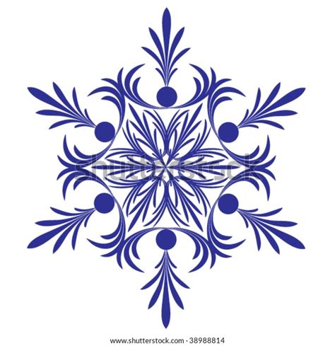 Decorative Snowflake Vector Stock Vector Royalty Free 38988814