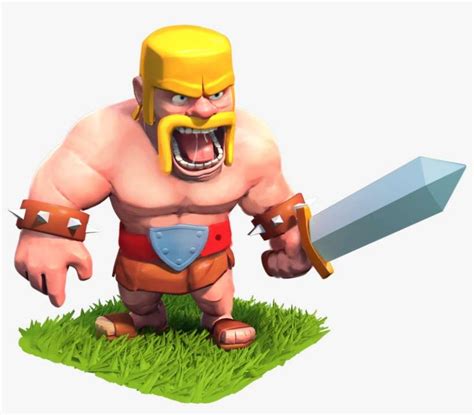 download clash of clans characters barbarian level 6 download clash of clan barbarian png