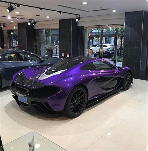 Mclaren P1 Painted In Purple W Exposed Carbon Fiber And Black Accents