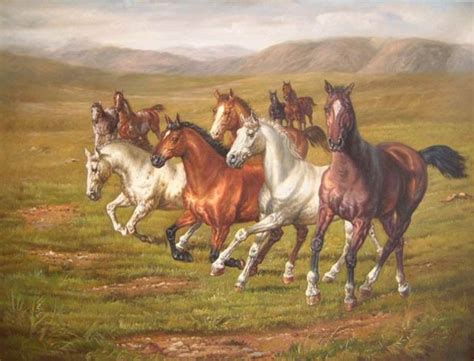 China Horse Oil Painting China Oil Paintings Horse Oil