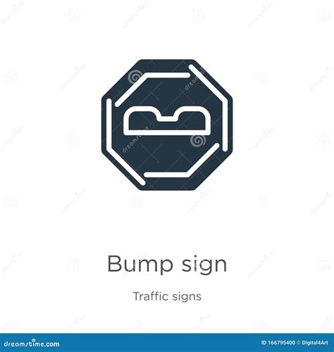 Bump Sign Icon Vector Trendy Flat Bump Sign Icon From Traffic Signs