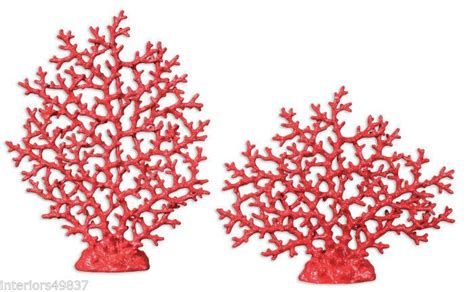 Have you ever dreamed of a beautiful and relaxing coral reef tank? Red Coral Decorative Pieces | ... VIBRANT RED Sea Fan ...