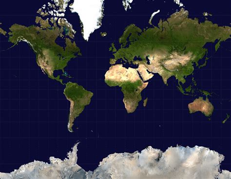 Large Satellite Map Of The World Large Satellite World Map Vidiani
