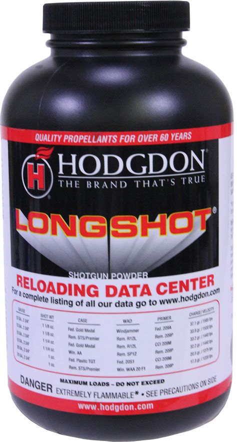 Hodgdon Powder Long Shot 1lb Smokeless 2875807 Lg Outdoors