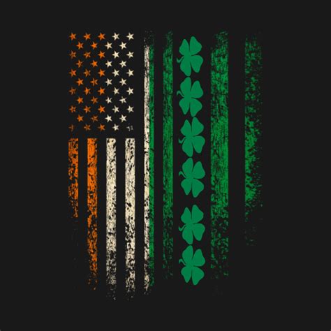 Irish American Flag Irish American Flag T Shirt Teepublic