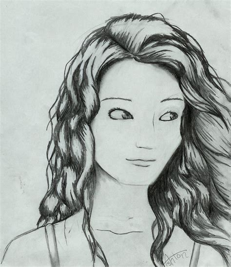 Girl With Curly Hair By Tornamii On Deviantart