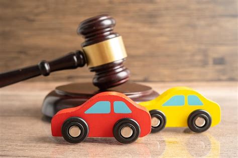 Premium Photo Hammer Gavel Judge With Car Vehicle Accident Insurance