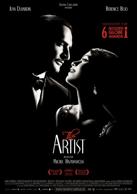 The artist, il film muto e in bianco e nero che aveva entusiasmato il festival di cannes, come da pronostico, svetta su tutti conquistando tre premi: Filmplakat: Artist, The (2011) - Plakat 2 von 4 ...