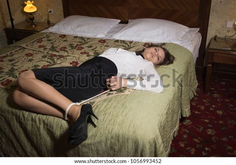 Crime Scene Hostage Woman Tied Hands Stock Photo Edit Now