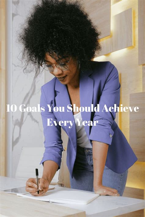 10 Goals You Should Achieve Every Year Be U Confidently Goals