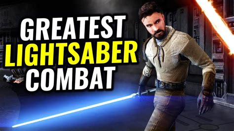 The Greatest Star Wars Game Lightsaber Battles Youtube