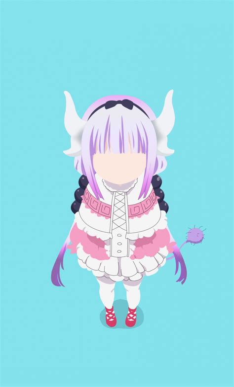 Download Wallpaper X Minimal Kanna Kamui Kobayashi San Chi No Maid Dragon Anime Girl