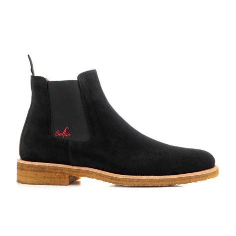 Pick from an extensive collection of chelsea boots at alibaba.com and flaunt style. Serfan Chelsea Boot Damen Wildleder Schwarz Schwarz Rot ...