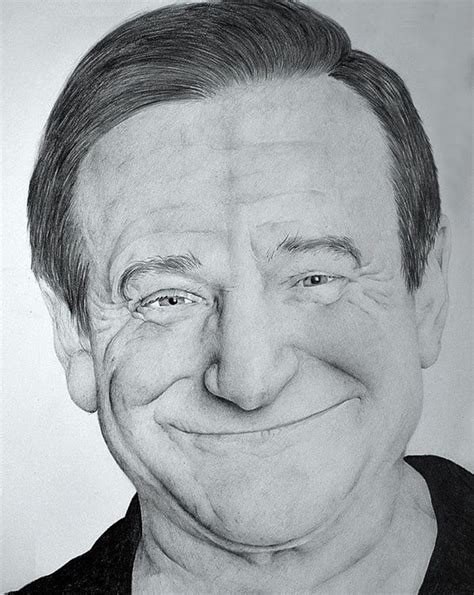 Robin Williams Pencil Drawing By Majda Susnik In Celebrity Drawings Robin