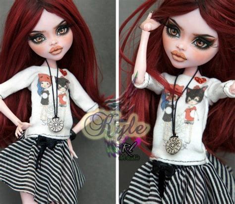 Ooak Monster High Custom Doll Repaint Elissabat Kyle By Etsy
