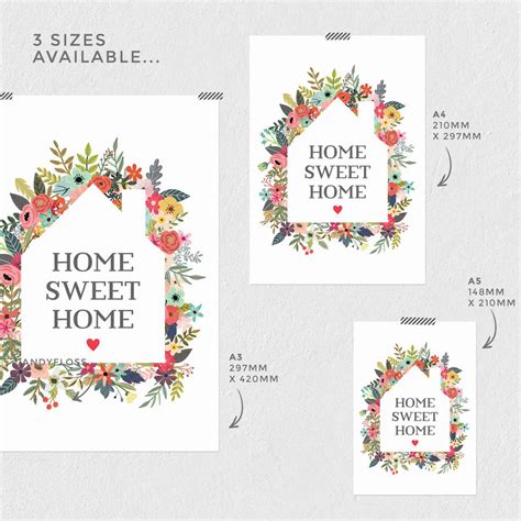 Home Sweet Home Print By Paperpaper