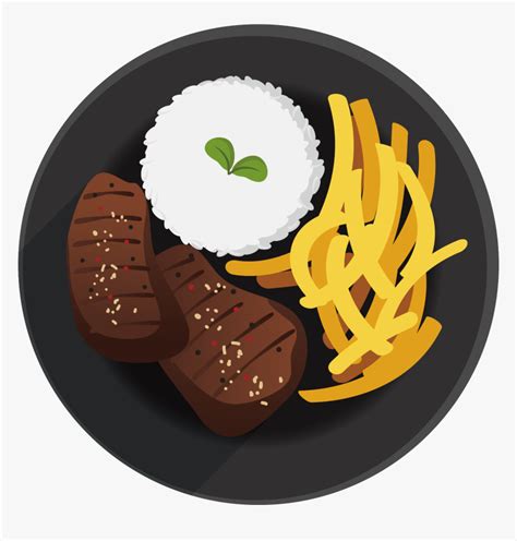 Transparent Plate Of Food Clipart Food Plate Illustration Png Png